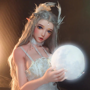Takano Rie life like 4ft 11in or 150cm luxury anime style Elf princess silicone sex doll with customizable body and hair. By Elsa Babe