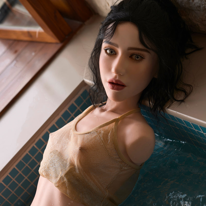 Climax Doll ULW 881 Tasha ultra lightweight silicone torso doll with close up of face