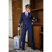 5ft 9in 176cm muscular White male sex doll with a large penis in a pilots outfit.