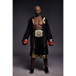 5ft 9in 175cm muscular Black male sex doll bald with a large penis dressed in a boxing outfit.