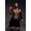 5ft 9in 175cm muscular Black male sex doll bald with a large penis dressed in a boxing outfit.