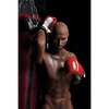 5ft 9in 175cm muscular Black male sex doll bald with a large penis dressed in a boxing outfit.