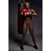 5ft 9in 175cm muscular Black male sex doll bald with a large penis dressed in a boxing outfit.