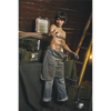 5ft 4in 162cm muscular White male sex doll with dark hair and a large penis in a blacksmiths outfit.