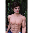 Male TPE sex doll, clean shaven, muscular, ripped. 5ft 3in 160cm.