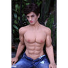 Male TPE sex doll, clean shaven, muscular, ripped. 5ft 3in 160cm.