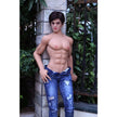 Male TPE sex doll, clean shaven, muscular, ripped. 5ft 3in 160cm.