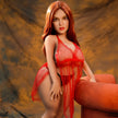 Bridget 46.5 inch 118cm tall red head realistic, bbw midget mini sex doll.  By SY Doll.