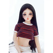 Christina, 60cm anime style mini sex doll with black hair and medium breasts.  Made by SY Doll.  