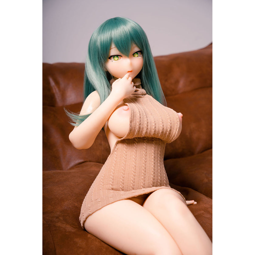 3ft 1in or 95cm tall mini Anime style silicone sex doll with large breasts made by Irokebijin.