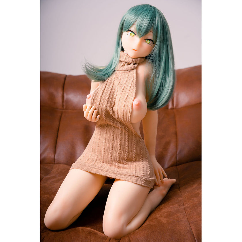 3ft 1in or 95cm tall mini Anime style silicone sex doll with large breasts made by Irokebijin.