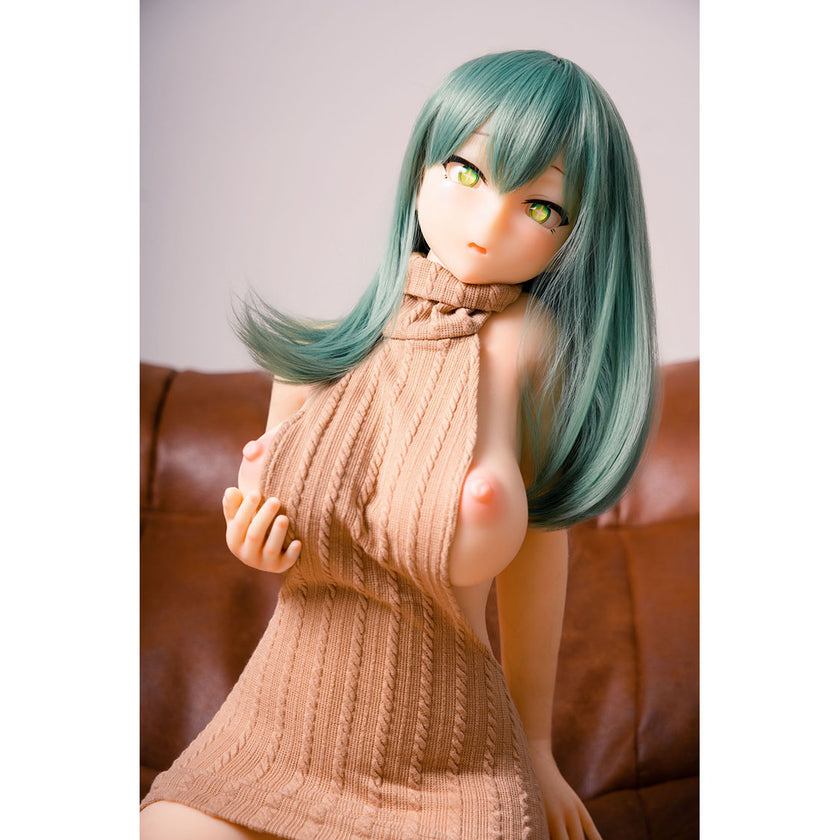 3ft 1in or 95cm tall mini Anime style silicone sex doll with large breasts made by Irokebijin.