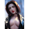 1ft 11in 60cm Elf TPE sex doll with brown hair, glittery cat eyes, medium breasts and a slim athletic figure.