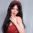 Sakuma Hanasaki life like 4ft 11in or 150cm luxury silicone Elf sex doll by Elsa Babe with dark har and a slim athletic body.