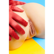 TPE sex doll butt with fair skin.