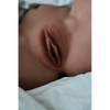 TPE sex doll butt with spread thighs with fair skin.