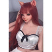Life like 4ft 11in or 150cm silicone fox love doll with red hair and slim athletic body.
