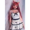 Life like 4ft 11in or 150cm silicone fox love doll with red hair and slim athletic body.