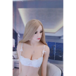 TPE sex doll from AFDoll. 5ft 2in 158cm tall. Long blonde hair with D cup breasts and a slim figure and white underwear.