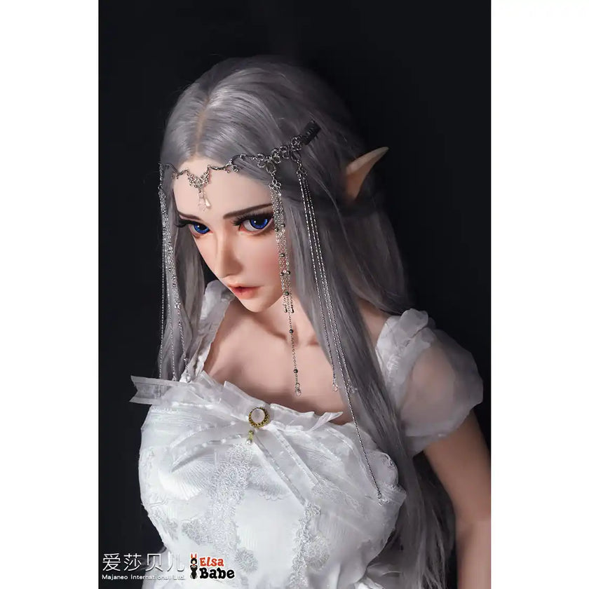 Life like 5ft 5in or 165cm anime style Elf princess silicone sex doll with customizable body and hair.