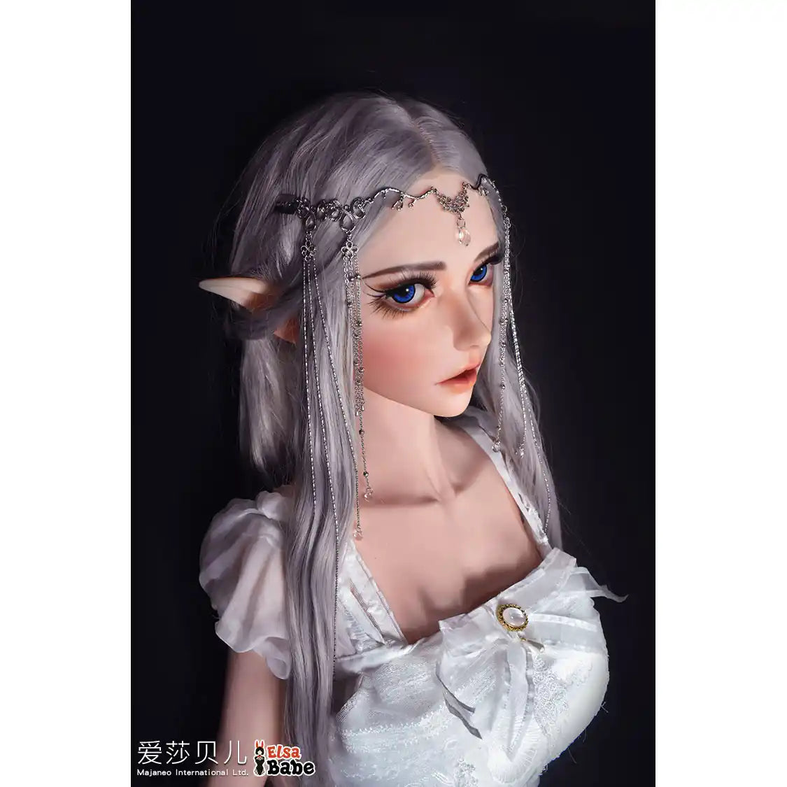 Life like 5ft 5in or 165cm anime style Elf princess silicone sex doll with customizable body and hair.