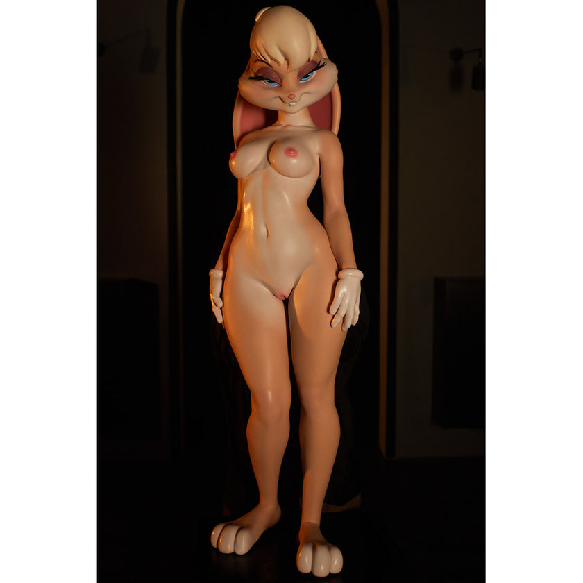 4ft 11in 150cm tall life size, ultra realistic Lola Bunny silicone sex doll.