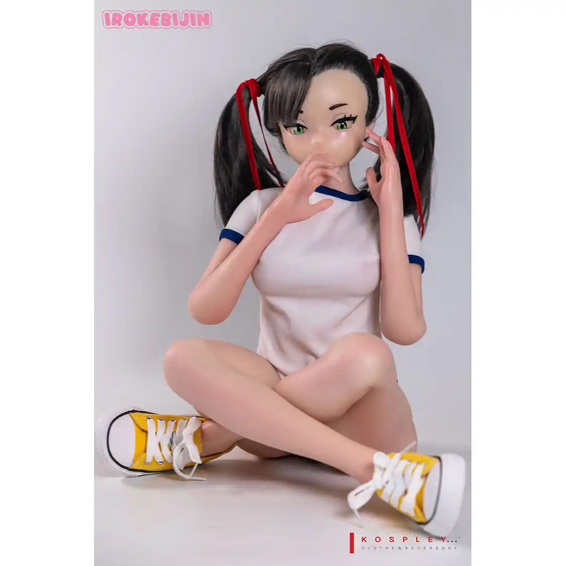 2ft 11in or 90cm tall Anime style mini silicone sex doll with medium breasts.  Made by Irokebijin.