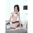 Hybrid sex doll from AFDoll. 5ft 2in 158cm tall. Long straight black hair with D cup breasts and a slim figure.