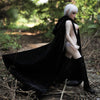 1ft 11in 60cm mini silicone elf sex doll with white hair, silver eyes small breasts and a slim athletic figure.