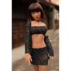 1ft 11in 60cm lifelike mini silicone sex doll with brown hair, slim athletic body and medium breasts.