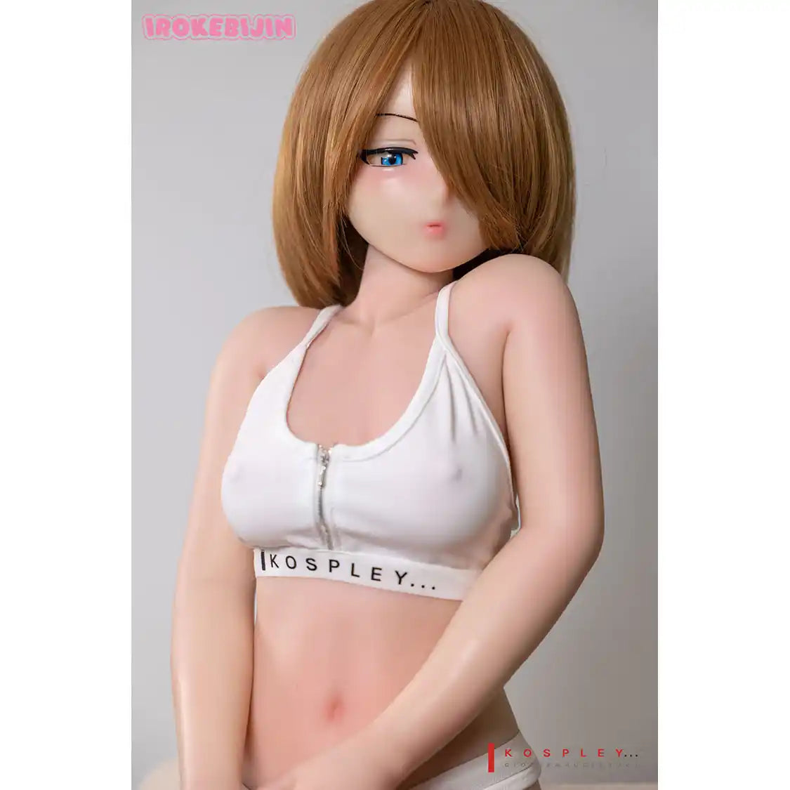 3ft 1in or 90cm tall Anime style mini silicone sex doll with large breasts.  Made By Irokebijin.