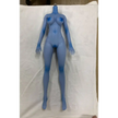 2ft 60cm anime style female mini silicone sex doll with medium breasts, blue skin and a fit athletic body in a sailor moon outfit.