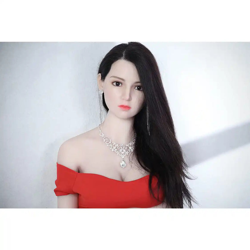 TPE sex doll from AFDoll. 5ft 2in 158cm tall. Long straight black hair with D cup breasts and a slim figure.