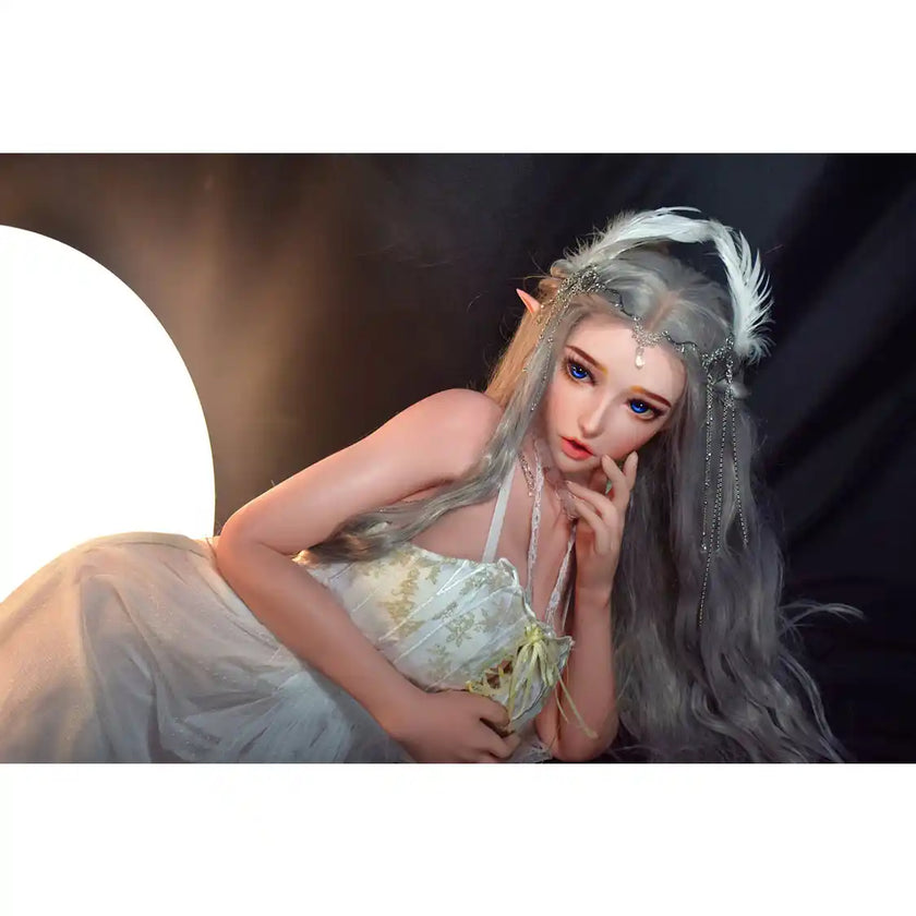 Takano Rie life like 4ft 11in or 150cm luxury anime style Elf princess silicone sex doll with customizable body and hair. By Elsa Babe