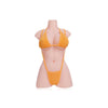 Vena, ultra realistic mini female TPE sex doll torso with moderatley sized Gel filled breasts in either fair or wheat skin tone.  Made by Joy Toy.