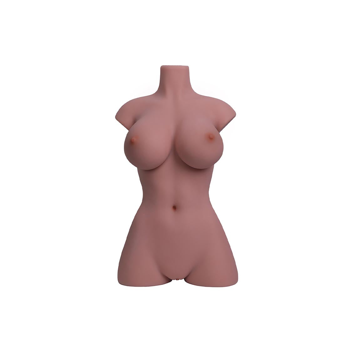 Vena, ultra realistic mini female TPE sex doll torso with moderatley sized Gel filled breasts in either fair or wheat skin tone.  Made by Joy Toy.