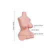 Marina, life size ultra realistic female TPE sex doll torso with large Gel filled breasts in either fair or wheat skin tone.  Made by Joy Toy.