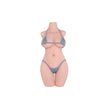 Mona, life size ultra realistic female TPE sex doll torso with moderatley sized Gel filled breasts in either fair or wheat skin tone.  Made by Joy Toy.