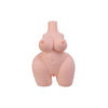 Rosaline, life size ultra realistic female TPE sex doll torso with large realistic gel filled breasts and comes in either fair or wheat skin tone.  Made by Joy Toy.