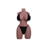 Lena, life size ultra realistic female TPE sex doll torso with large realistic gel filled breasts and comes in either fair or wheat skin tone.  Made by Joy Toy.