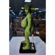 Zarga 70 cm silicone goblin-style fantasy figure with green skin and brown outfit – Climax Fantasy Collection