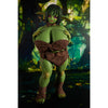 Zarga 70 cm silicone goblin-style fantasy figure with green skin and brown outfit – Climax Fantasy Collection