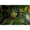 Zarga 70 cm silicone goblin-style fantasy figure with green skin and brown outfit – Climax Fantasy Collection