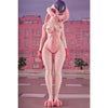 Lori Bunny anime sex doll with bunny ears and pink jacket