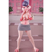 Lori Bunny anime sex doll with bunny ears and pink jacket