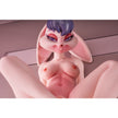 Lori Bunny anime sex doll with bunny ears and pink jacket