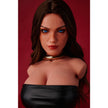Climax Doll ULW 663 Emma ultra lightweight silicone torso doll close up of face.