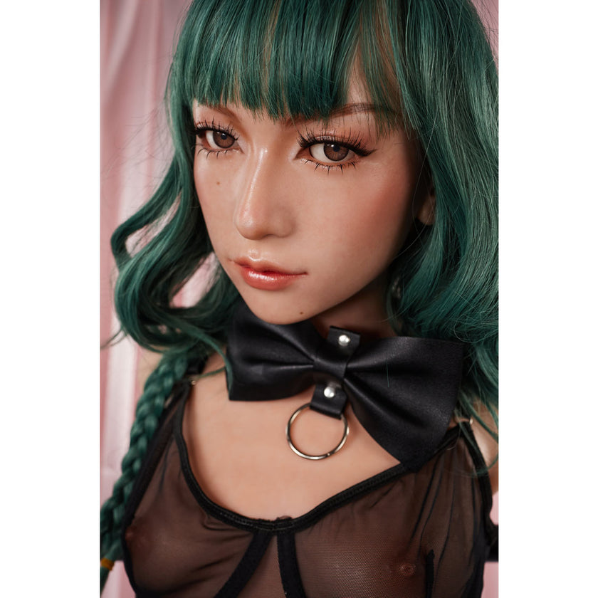 Climax Doll ULW 881 Mayu ultra lightweight silicone torso doll close up of face.