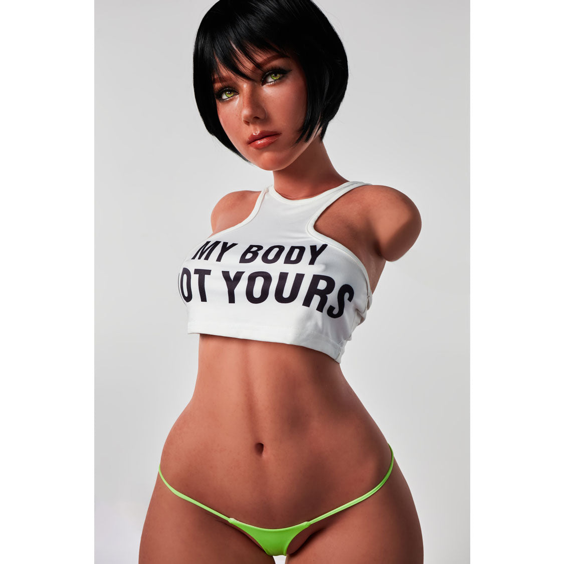 Climax Doll ULW 882 Livia ultra lightweight silicone torso doll with realistic makeup and natural body proportions