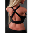 Close up image of back on Climax Doll ULW 883 Fiora ultra lightweight silicone torso doll with blonde hair and curvy body design